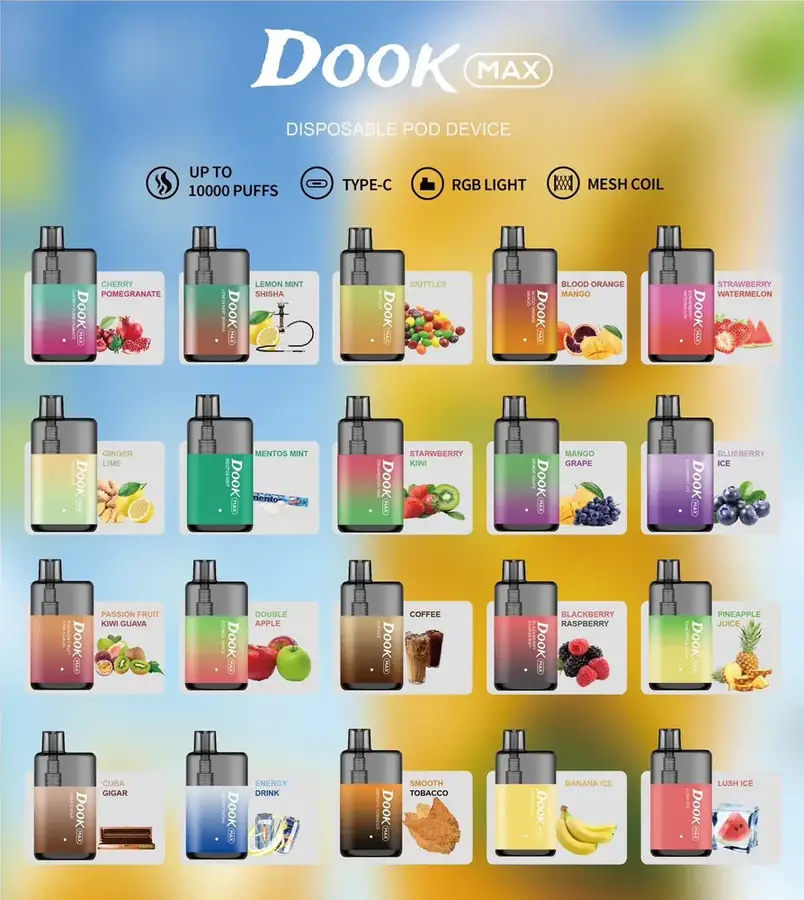 Dook （Groo)Max 10000 Puffs newest brand 26 Flavors